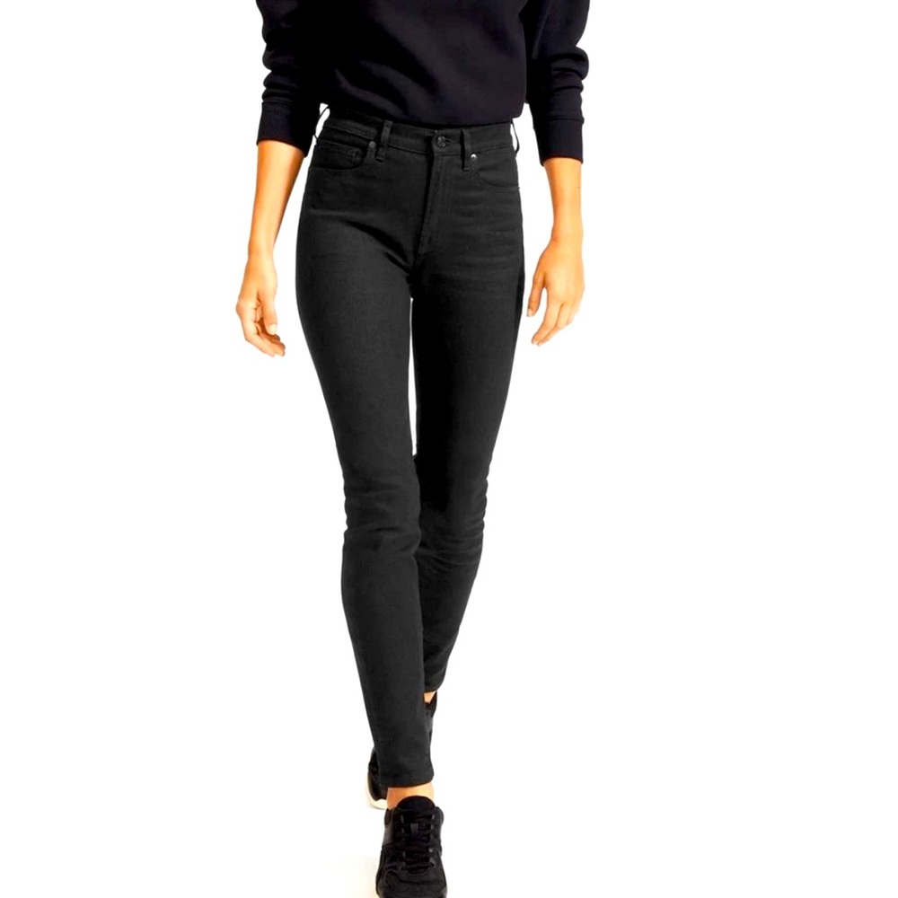 Everlane Ankle High Rise Black Denim Jeans Size 28